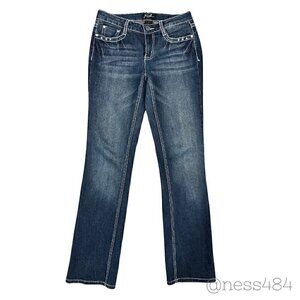 Earl‎ Jean Womens Bootcut Jeans Embellished Pockets Dark Wash Size 2